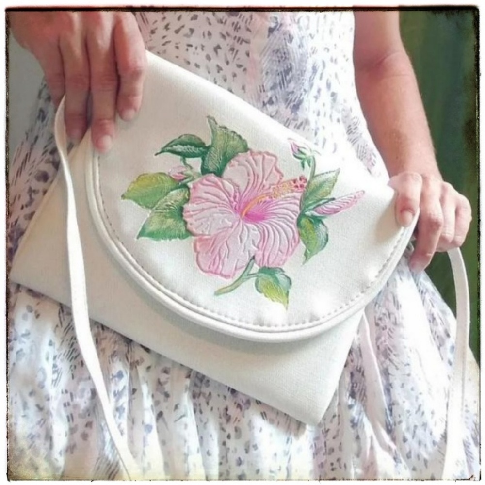 COPY - Vintage 1960s Key West Handbag Hibiscus Purse